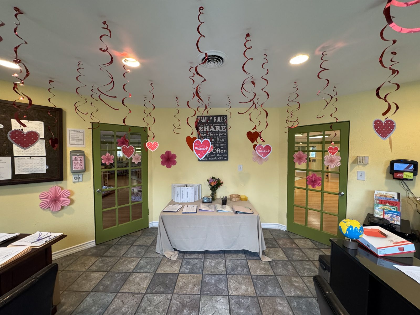 Bright, welcoming front lobby